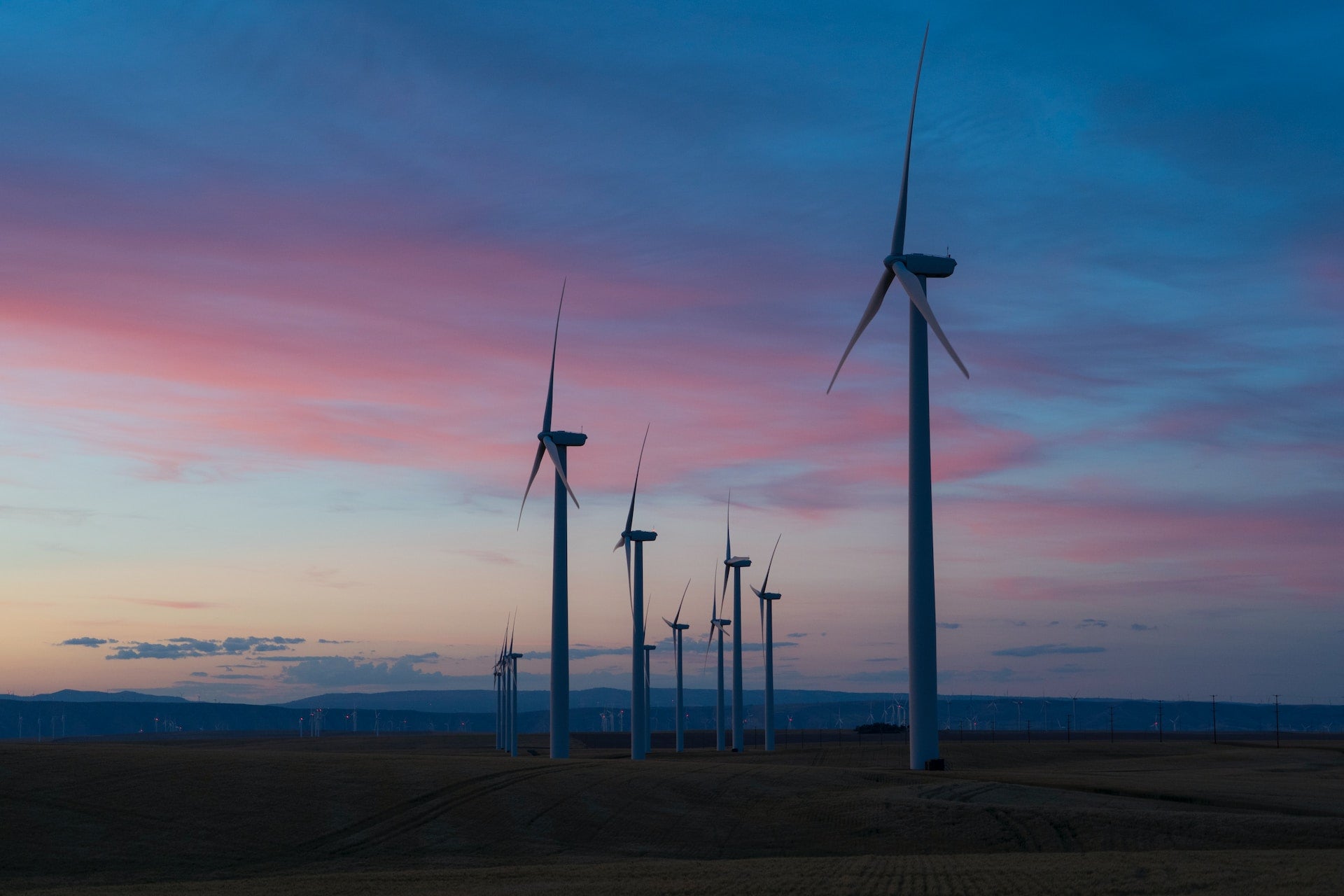 Windfarm photograph representing teeone's carbon offsetting program, underlining our commitment to sustainable and environmentally-friendly practices.